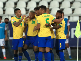 【博狗体育】美洲杯-内马尔策动米兰旧将绝杀 10人巴西1-0智利