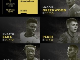 【博狗体育】法国足球科帕奖10人候选：格林伍德佩德里在列
