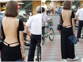 網友暴動！台北街頭偷拍「大裸美背正妹」！這衣服的設計太邪惡了…