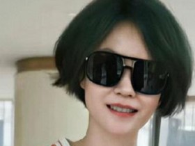 王菲染绿色头发, 与一男子合照近照曝光男子身份被扒出