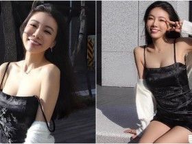 大白天的受不了!「美乳女神」細肩帶背心太兇,日常穿搭都迷死人~