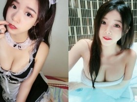 女僕可以嗎?台灣「美乳網紅」白白嫩嫩好誘人,「一條布下水」似乎更可以了!