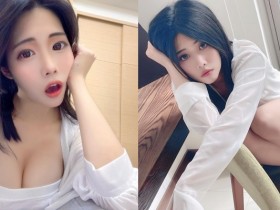 JKF 女郎「咿呦」白襯衫辣照連發!嘴甜喊話:不能對我動手動腳,但可以動心