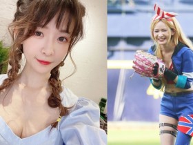 受邀為中信開球!實況女神「蛋捲」現場重現「讓館長笑翻」的魔性歌聲