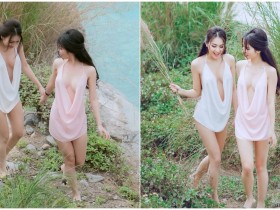 好熱!河邊玩耍發現「超辣妹子」迷人視角太犯規!養眼的畫面叫人瘋狂飆汗呀…