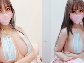 巨乳正妹「邱默默」防疫大作戰 口罩再利用做成比基尼也罩不住