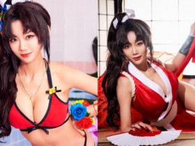 真人版娜美改當「超巨乳不知火舞」 一趴地渾圓美乳差點掉出