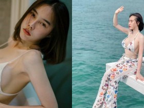 巨乳女友泰國度假「美胸大溢出」!乍看以為是「三顆球」在走動!