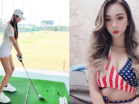 美豔正妹「Mikki紋紋」球場火辣揮桿,「修長的美腿曲線」看了都心動!