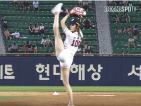 韓國正妹최설화「朝天蹬」開球