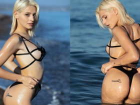 SS級寫真新人!金髮洋娃雪白嫩乳X豐潤翹臀 頂標身材實用又受用