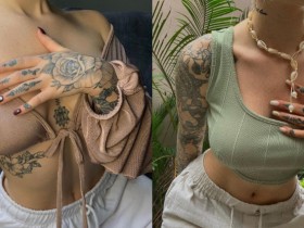 此地無銀三百兩!刺青妹「遮羞手」阻擋邪惡視線 意外造成反效果遭肉搜