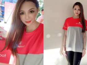 Foodpanda最美外送員「Michelle 雪兒」性感跑單 網友:我還不叫爆?