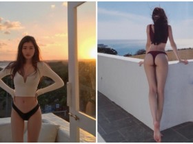 仙氣逼人!空靈系「長腿正妹」身材超緊緻,高衩比基尼展現逆天美腿!