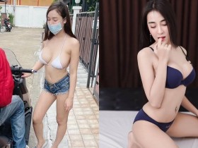 穿比基尼下樓「爆乳取餐妹」身份遭起底!原來是泰日混血的「航空大學畢業生」!