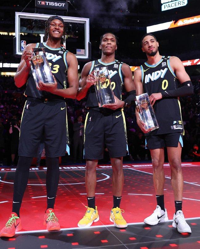 【博狗体育】NBA全明星技巧挑战赛:哈利伯顿率步行者队夺冠