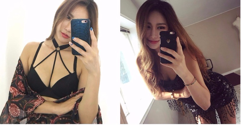 性感女神挾帶「飽滿上圍」，超短褲大秀「逆天長腿」，姿勢太犯規啦！