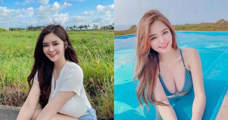 藍天綠地配美女！大眼正妹 Ira 甜喊：最近天氣熱 想玩水可以來我家&#8230;
