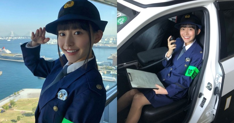 激似新垣結衣！日本「正妹女警」笑容燦爛甜美，制服下偷藏「犯規肉球」！