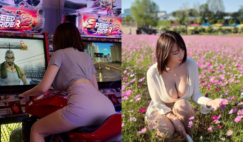 電動玩具場驚見短髮姐姐胸前「不科學腫脹」　大份量美乳讓人無法忽視