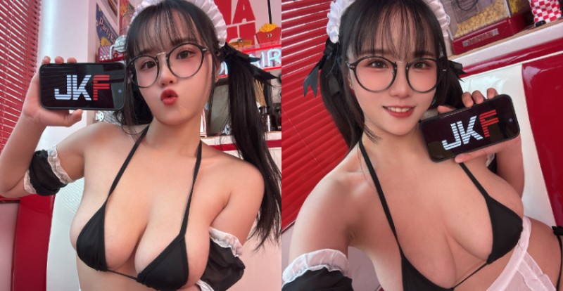 正妹寵物美容師《Angela寶7》化身巨乳小女僕來催票!