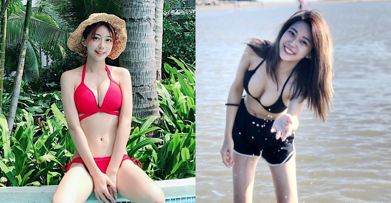 白浪滔滔不要怕!「胡可萱Rana」清甜笑容超吸睛,難得掏出大山峰就驚豔全場!