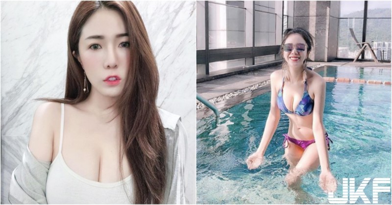 搶先試穿「新款比基尼」，Uyi展現傲人身姿，冬天也要好好玩水呀～