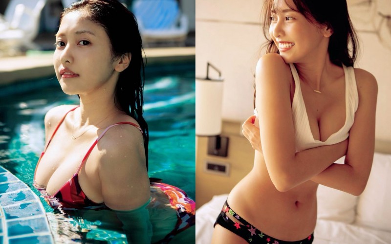 兼具可愛與性感！天使嫩模「佐野ひなこ」極品甜笑讓人融化　彎腰露深溝畫面一片肉色