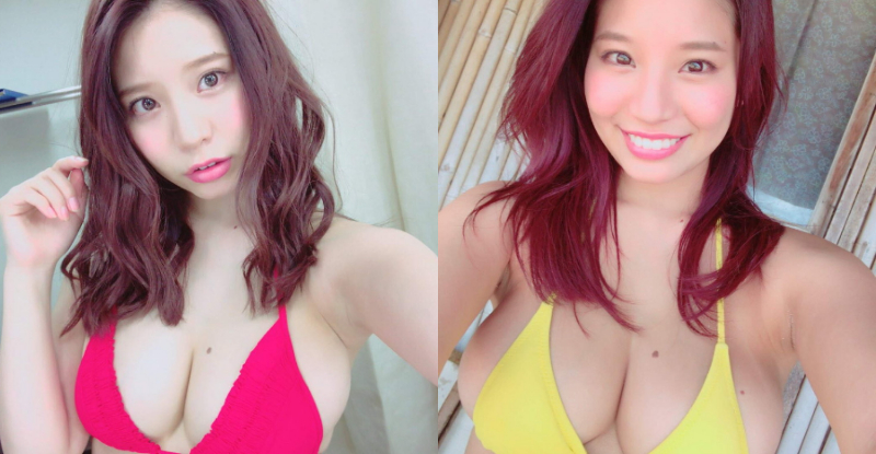 大胸懷大痣！「F奶正妹」大方秀出飽滿乳球　「炸裂乳量」溢出比基尼！