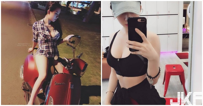 爆乳機車妹路上曬「白嫩雪乳」！路人圍觀：是不是沒穿褲子！？