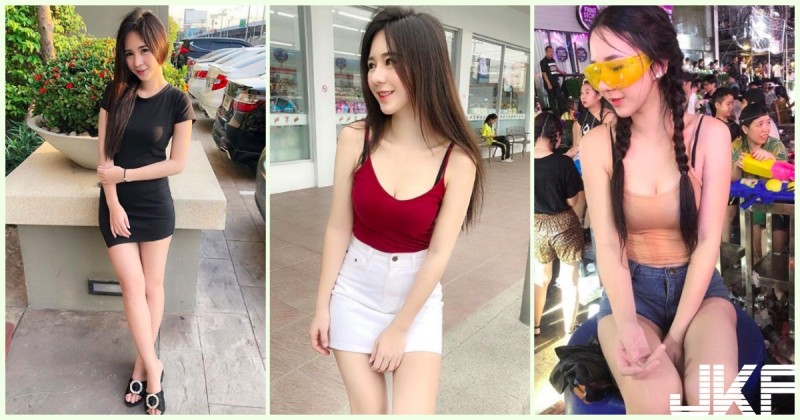 戀愛了！潑水節「白皙美乳妹」迷人視角太挑逗！超極品「甜美外型」讓人好陶醉啊…