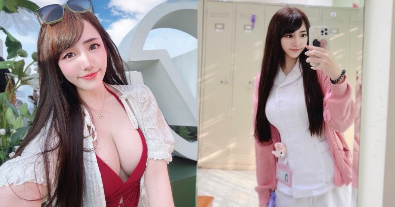 「甜美護理師」天使臉蛋魔鬼身材！制服下反差兇猛，「豐滿美乳」讓人打針都不痛了