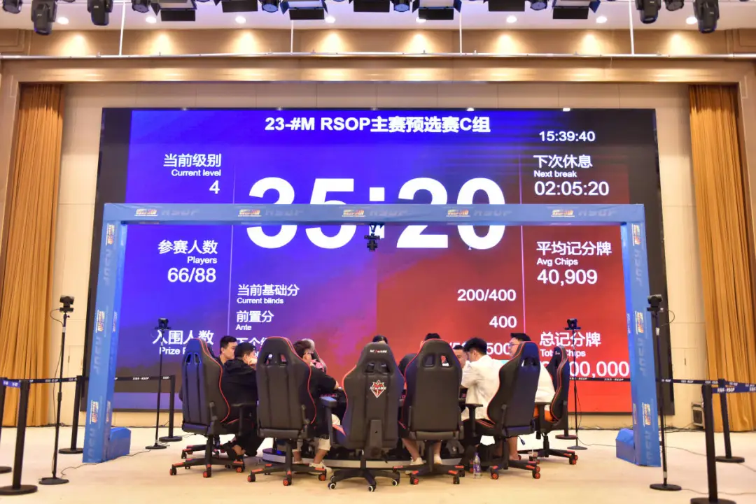 【EV扑克】第五届河海杯|主赛首轮战罢!总共423人次参赛87人晋级,刘成龙/田传坤分别领跑预选赛C/D组