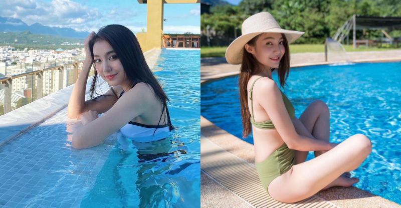 天菜款！氣質小甜心「許岑葦Haley」清新笑容超完美，泳池旁的姣好曲線煞到太多人！